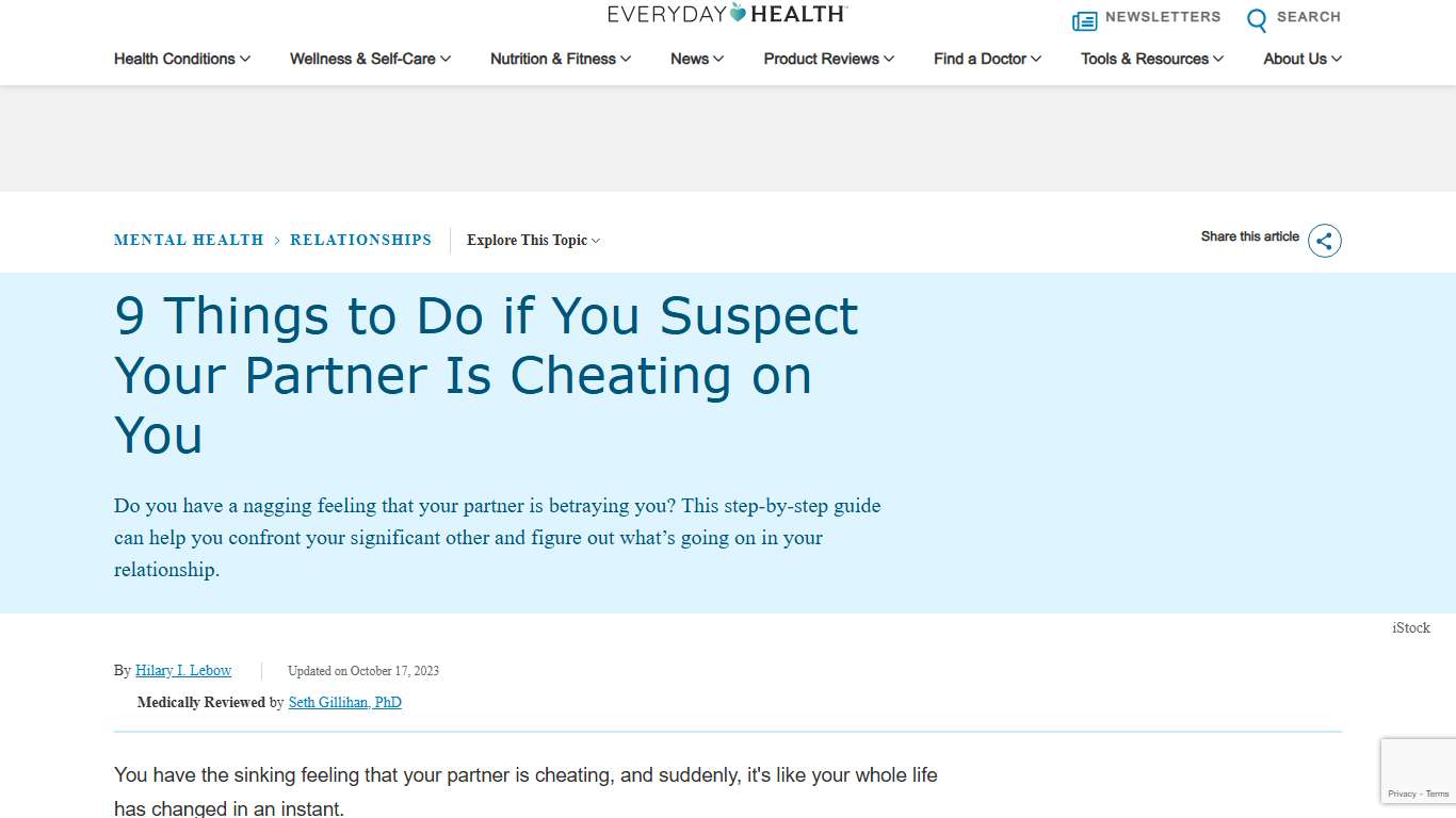 9 Things to Do if You Suspect Your Partner Is Cheating on You Everyday Health